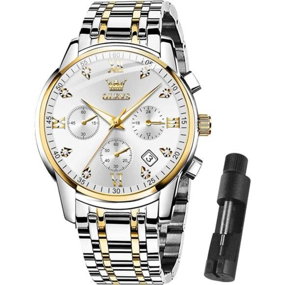 Men Multifunction Watch, Multi Dial Waterproof Luminous Chronograph Men's - Picture 1 of 6